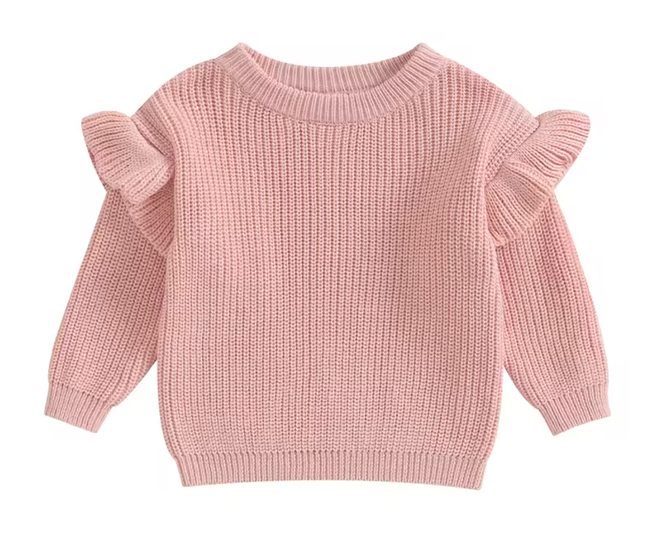 Stickad namntröja med volang - Rosa