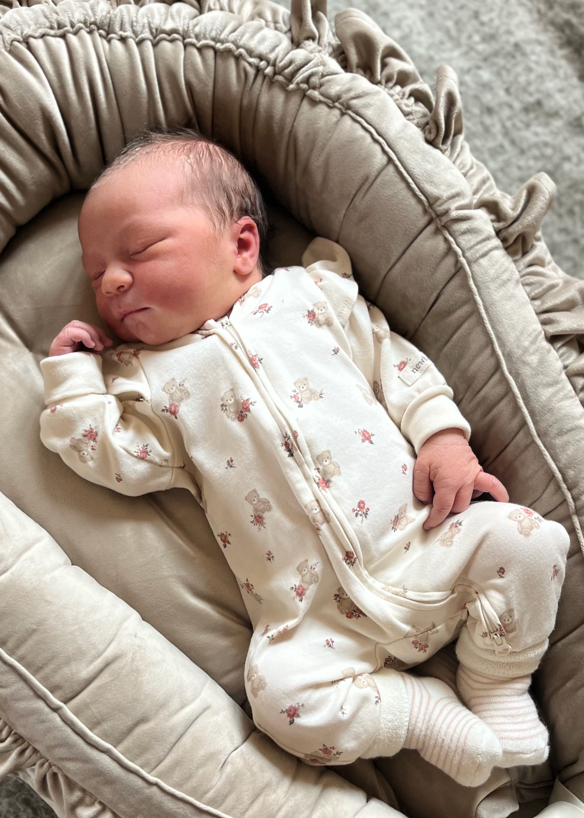 Babynest i sammet